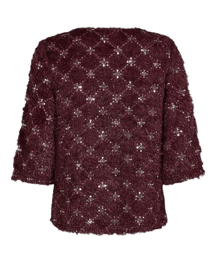 Dames blouse bordeaux