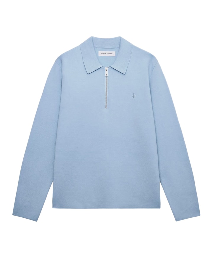Heren polo blauw