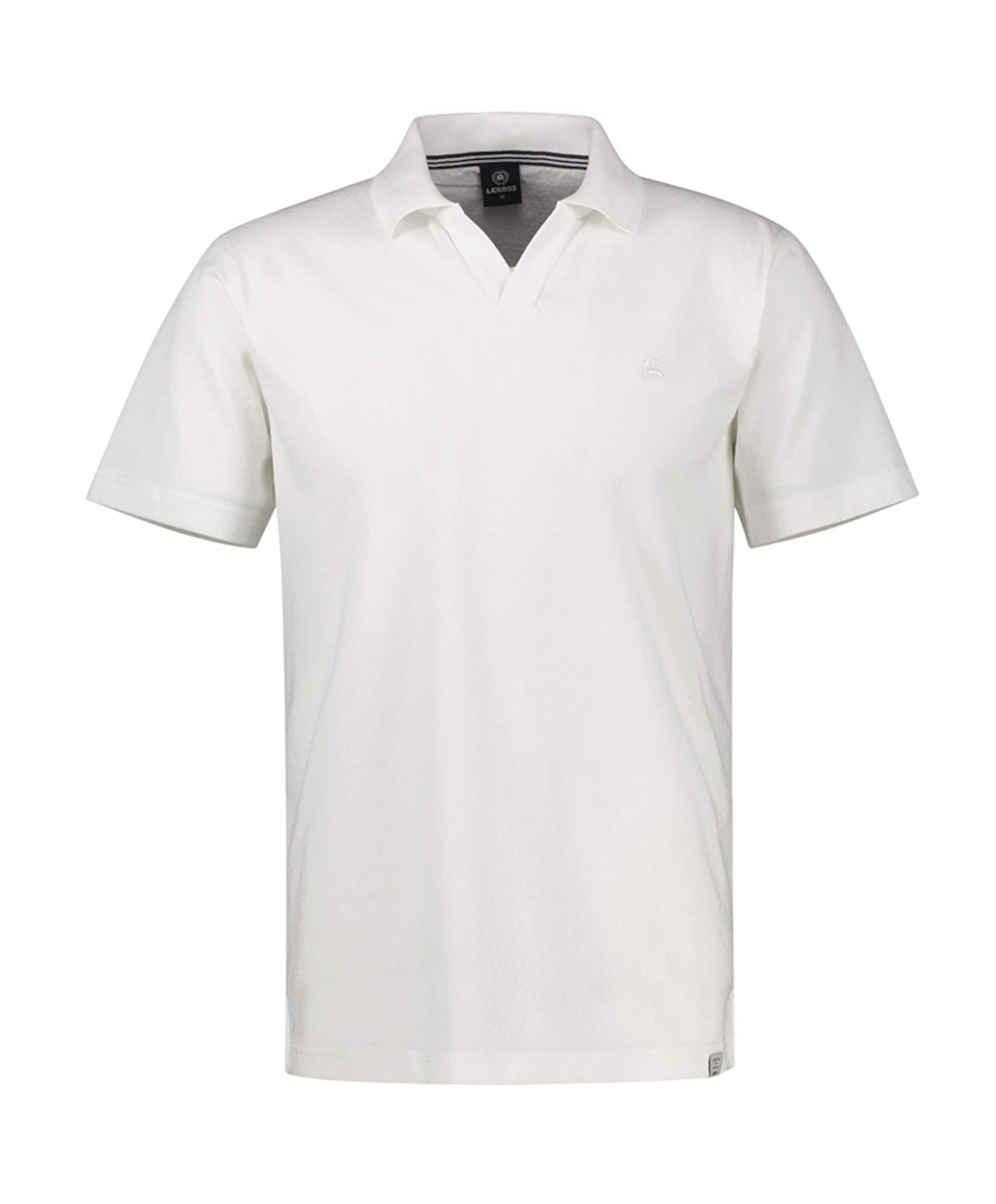 Heren polo ecru