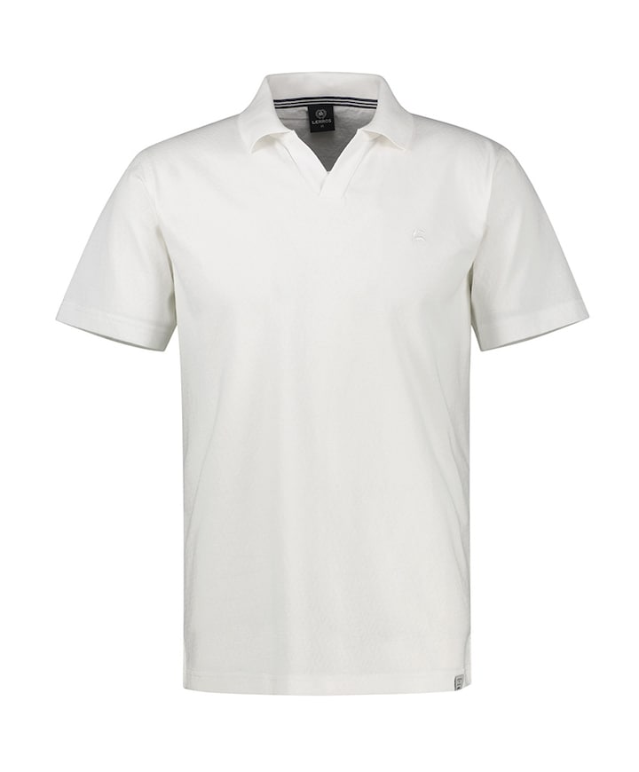 Heren polo ecru