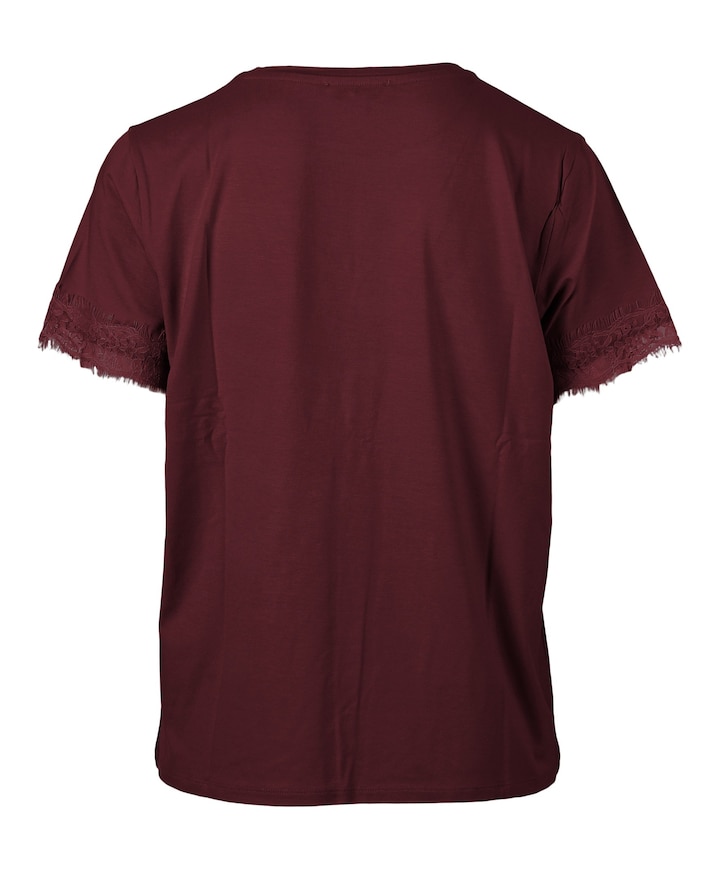 Dames T-shirt bordeaux