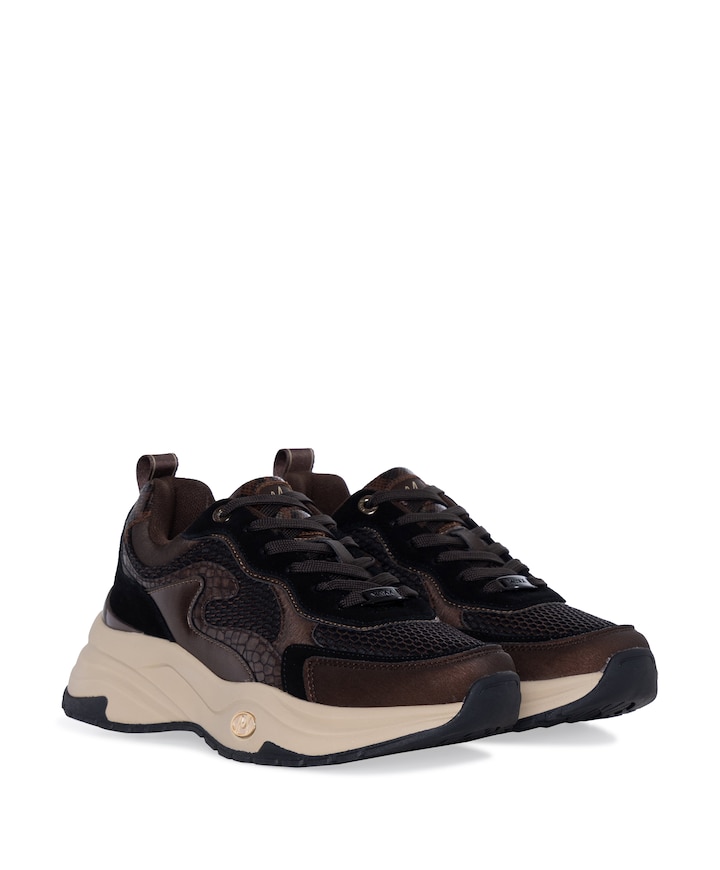 PALMA ORA dames sneakers bruin