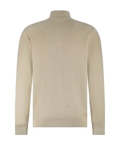 Trui met rits beige