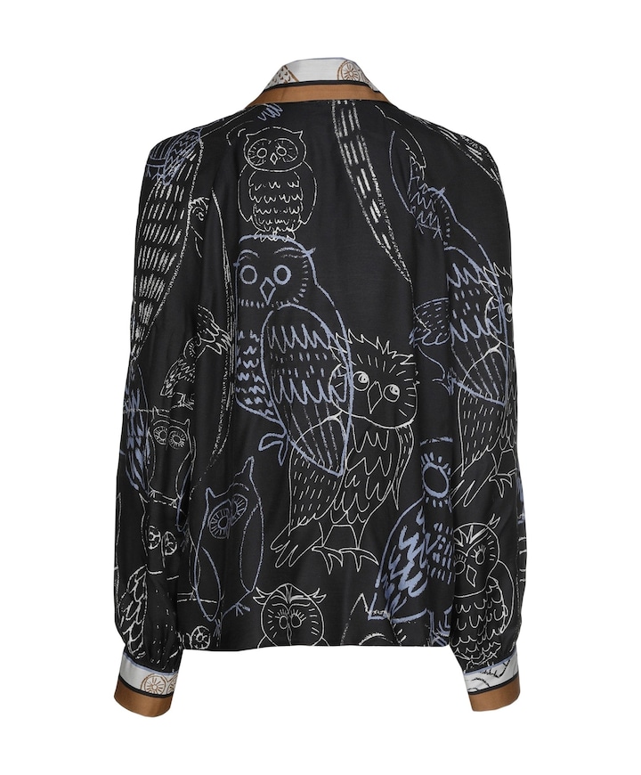 Dames blouse blauw