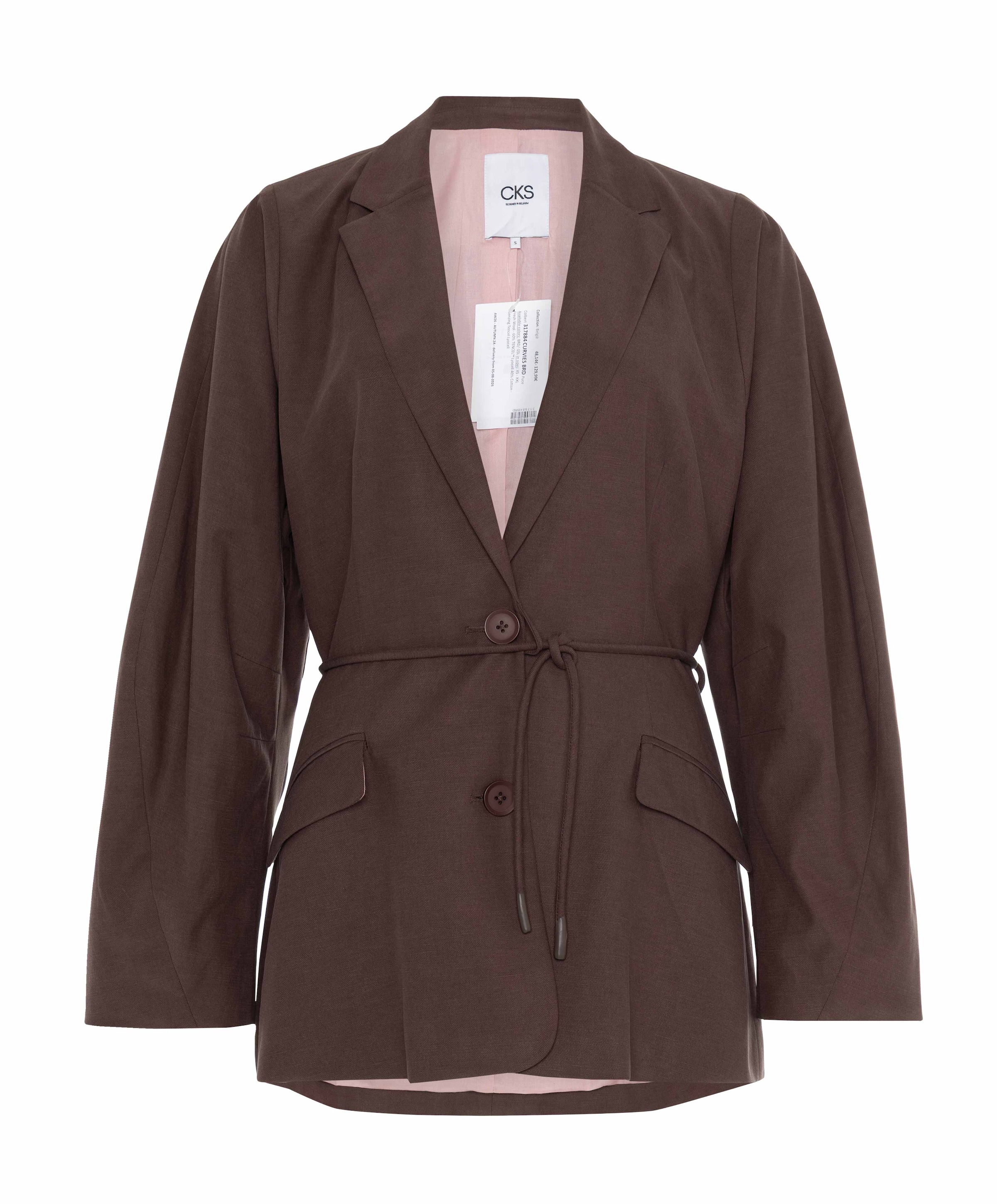 Dames blazer bruin