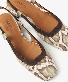 Julie Xena dames slingbacks bruin