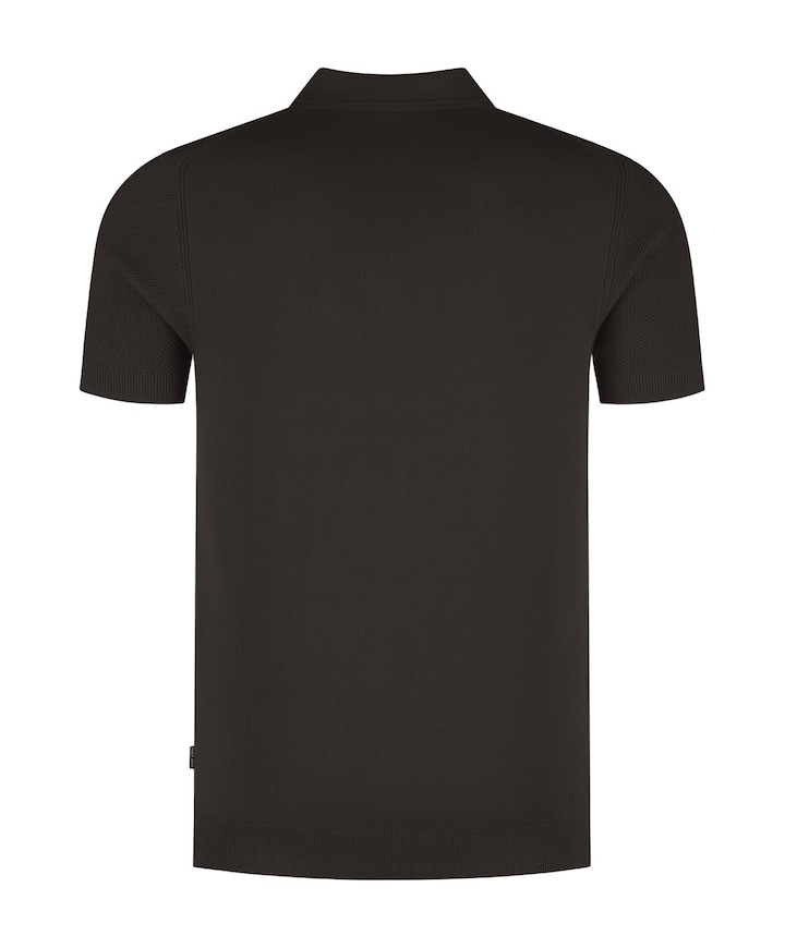 Heren polo bruin