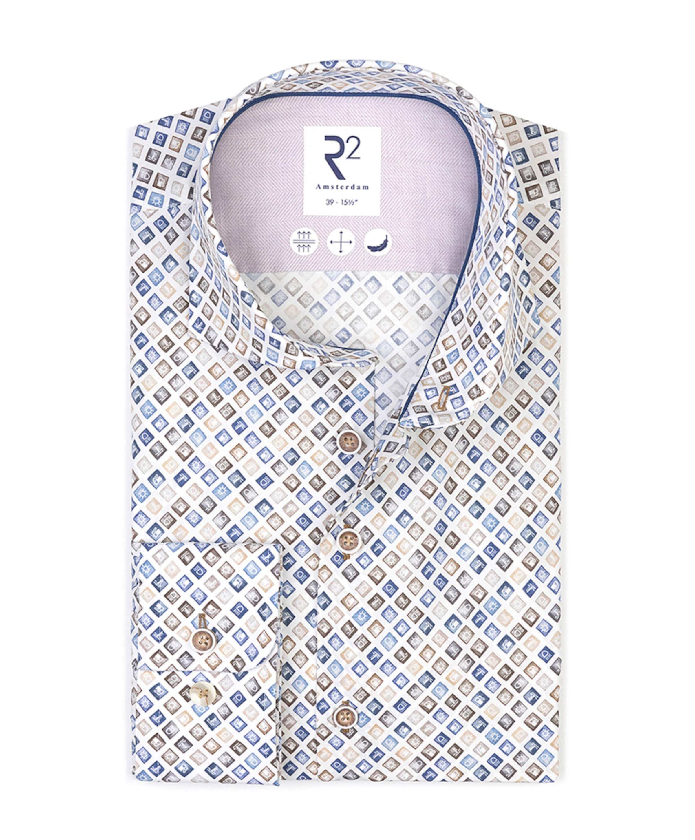 Overhemd extra lange mouw ecru