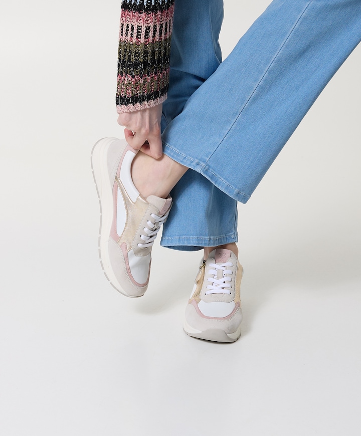 Women Lace-up dames sneakers beige