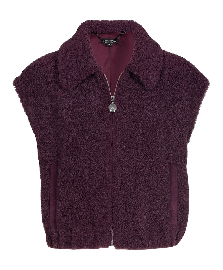 Dames gilet paars