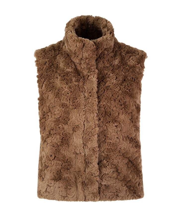 Dames bodywarmer bruin