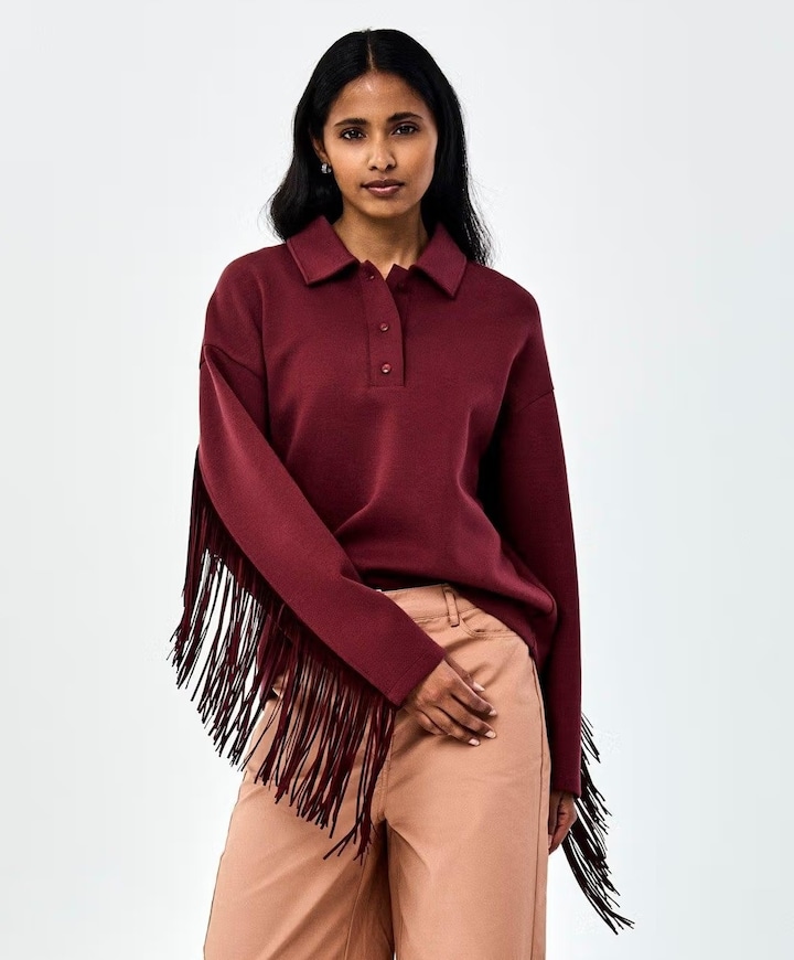 Dames trui bordeaux