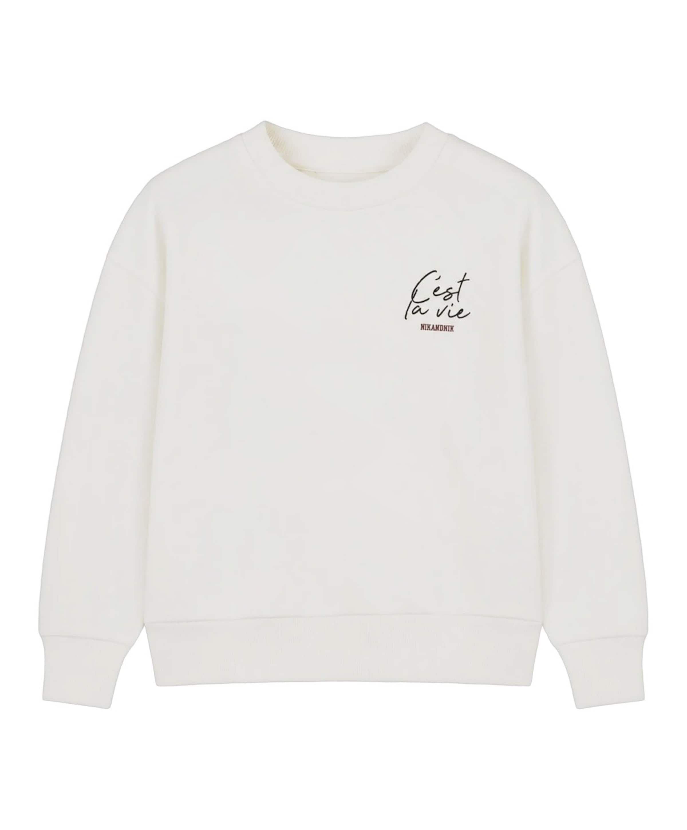 Meisjes sweater ecru