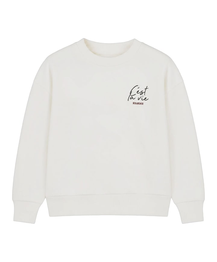 Meisjes sweater ecru