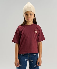 Meisjes T-shirt bordeaux