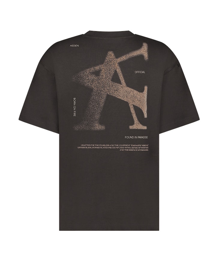 Heren T-shirt bruin