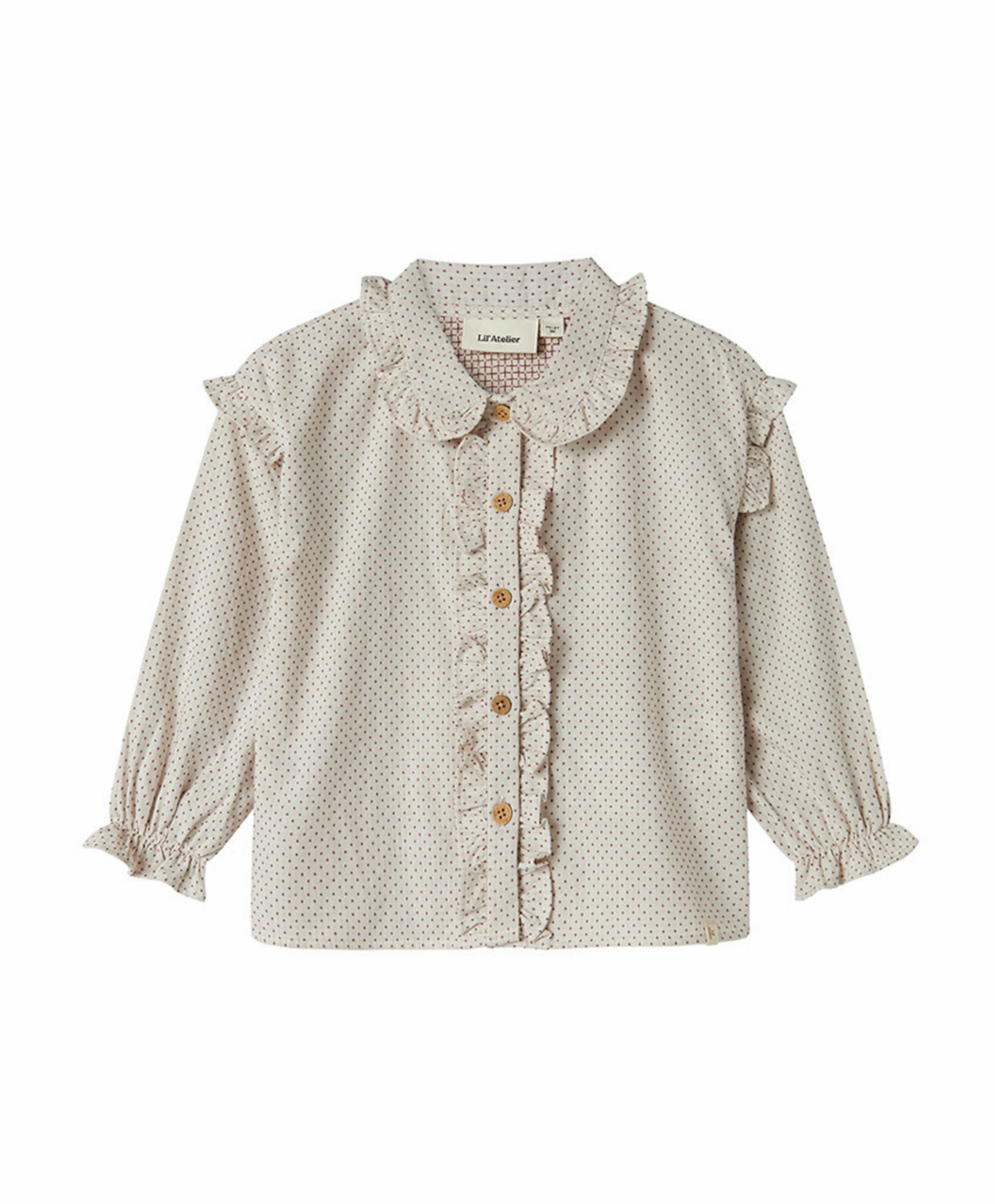 Blouse lange mouw ecru