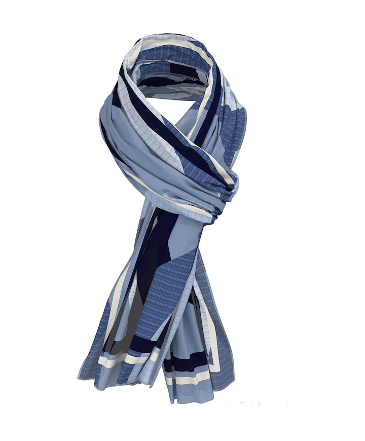 Dames sjaal blauw