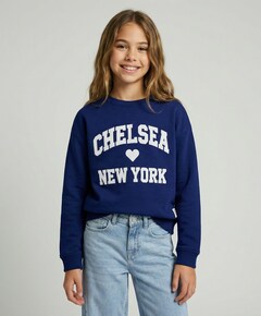 Meisjes sweater blauw