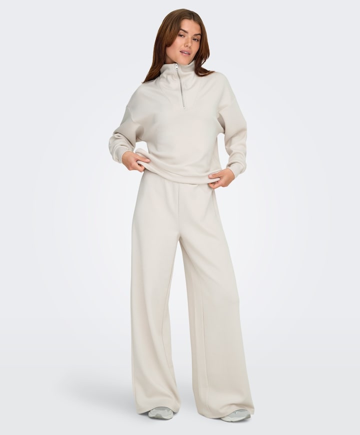 ONPLOUNGE LIFE HW WIDE SWT PNT NOOS broek beige