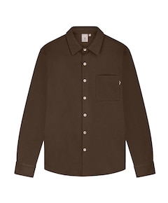 Heren overshirt bruin