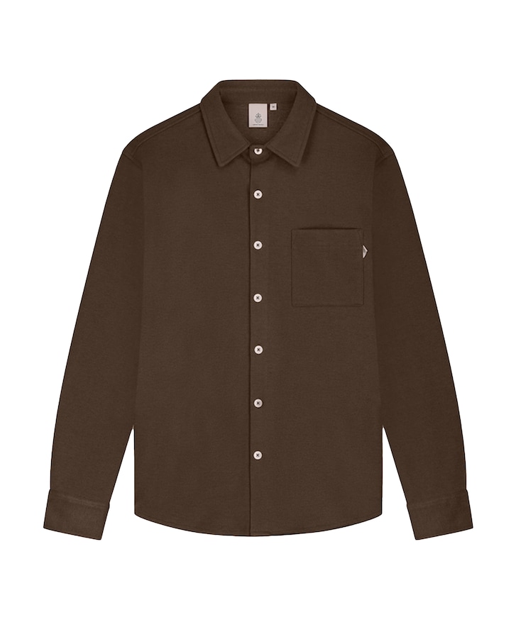 Heren overshirt bruin
