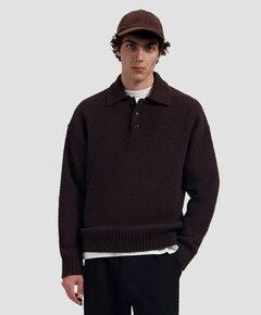 Heren polo bruin