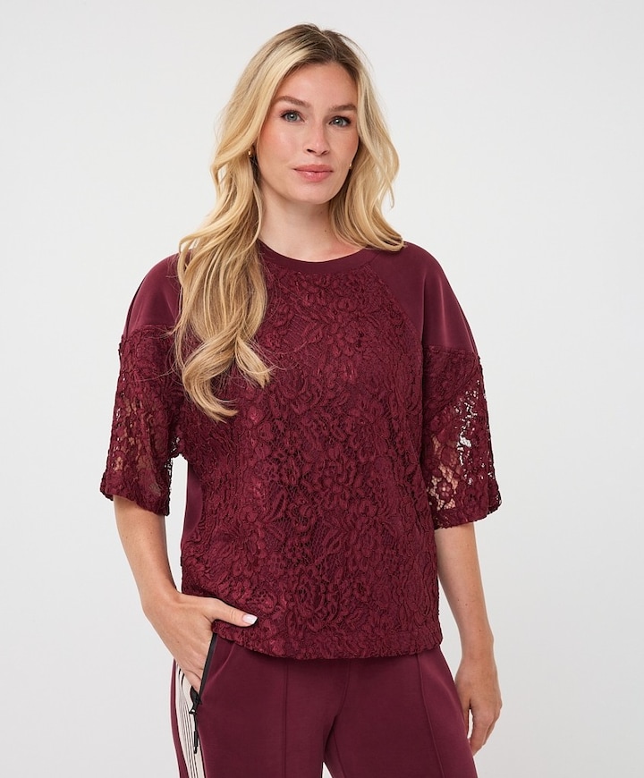 Dames sweater bordeaux