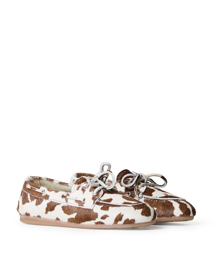 Brushed boat mocassins bruin