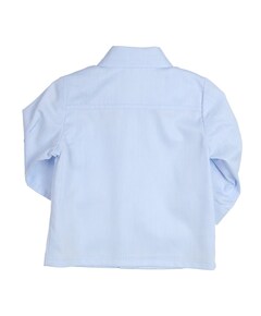 Jongens overhemd lange mouw blauw