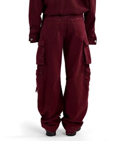 Franca Balloon Cargo dames jeans rood