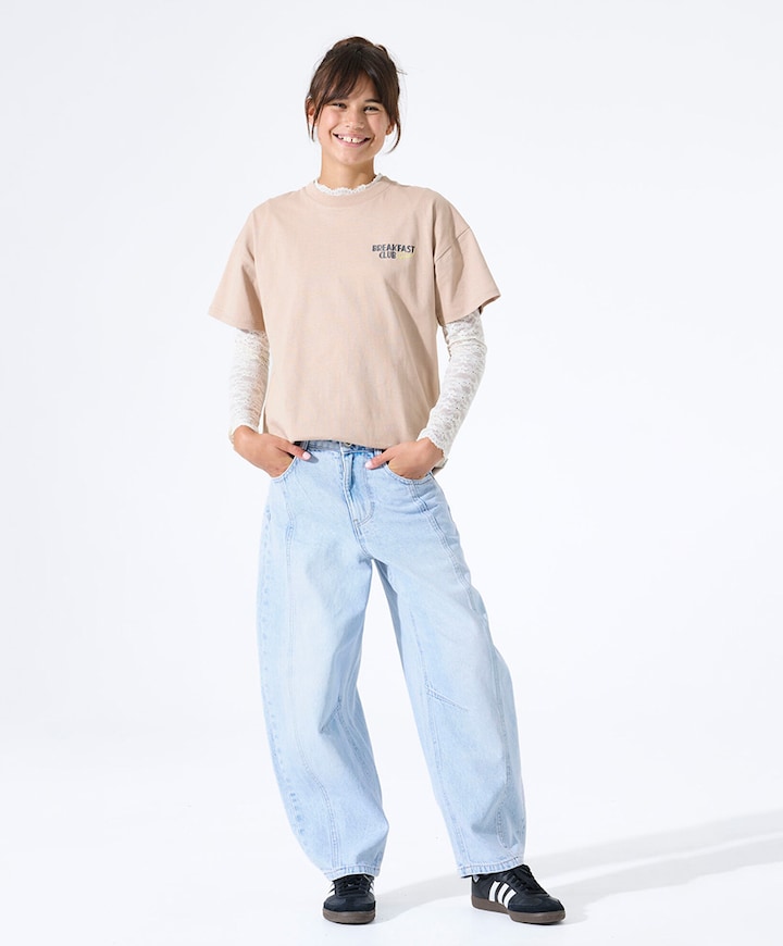 Meisjes t-shirt beige