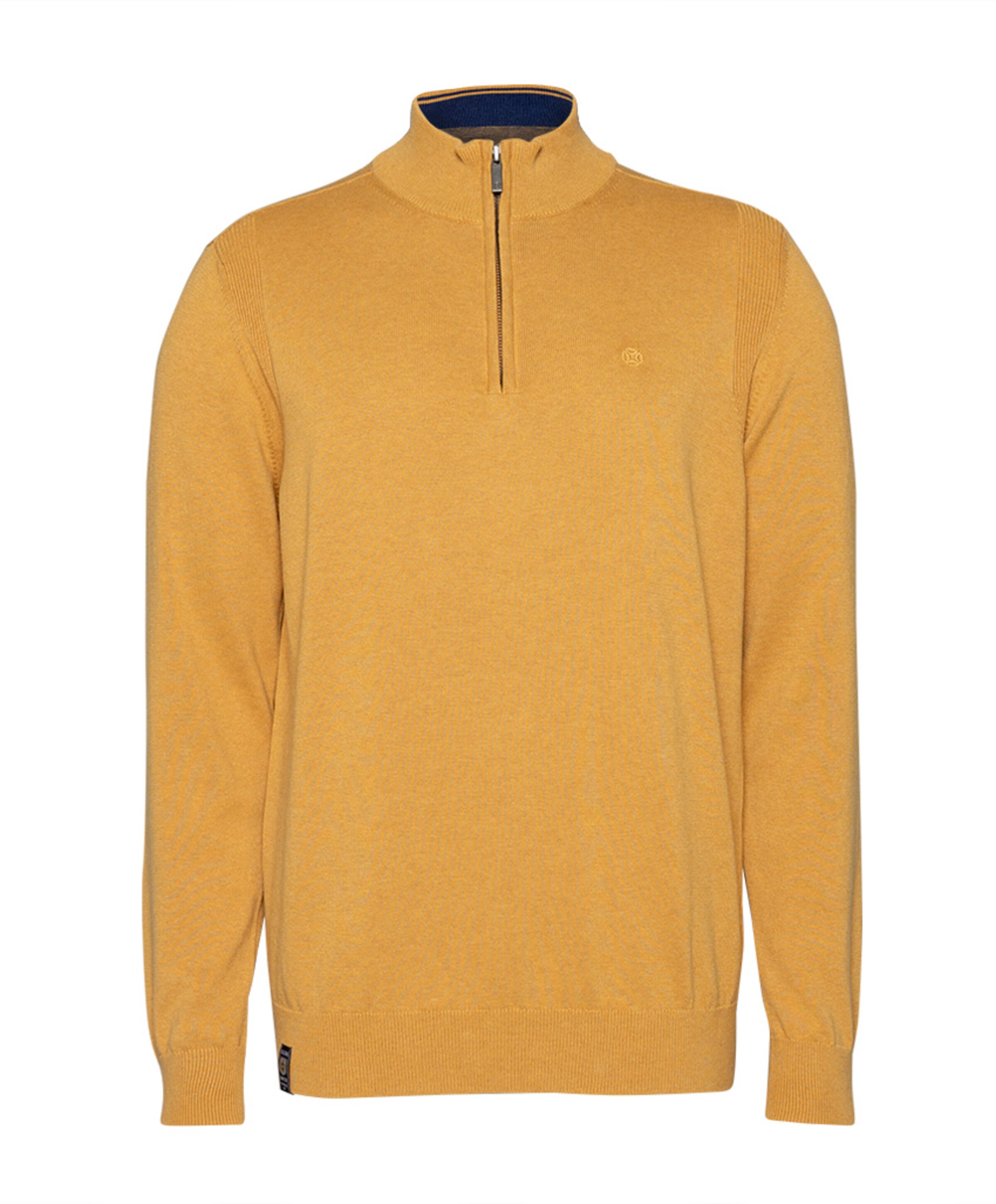 Trui met rits geel