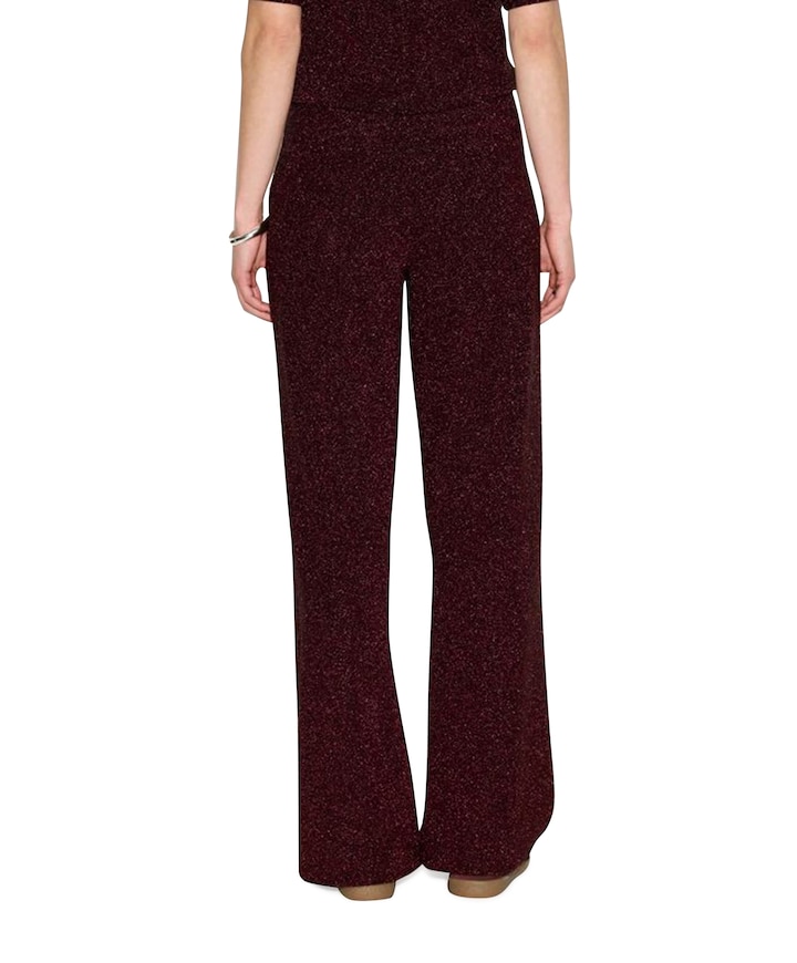 Noemia lurex broek bordeaux