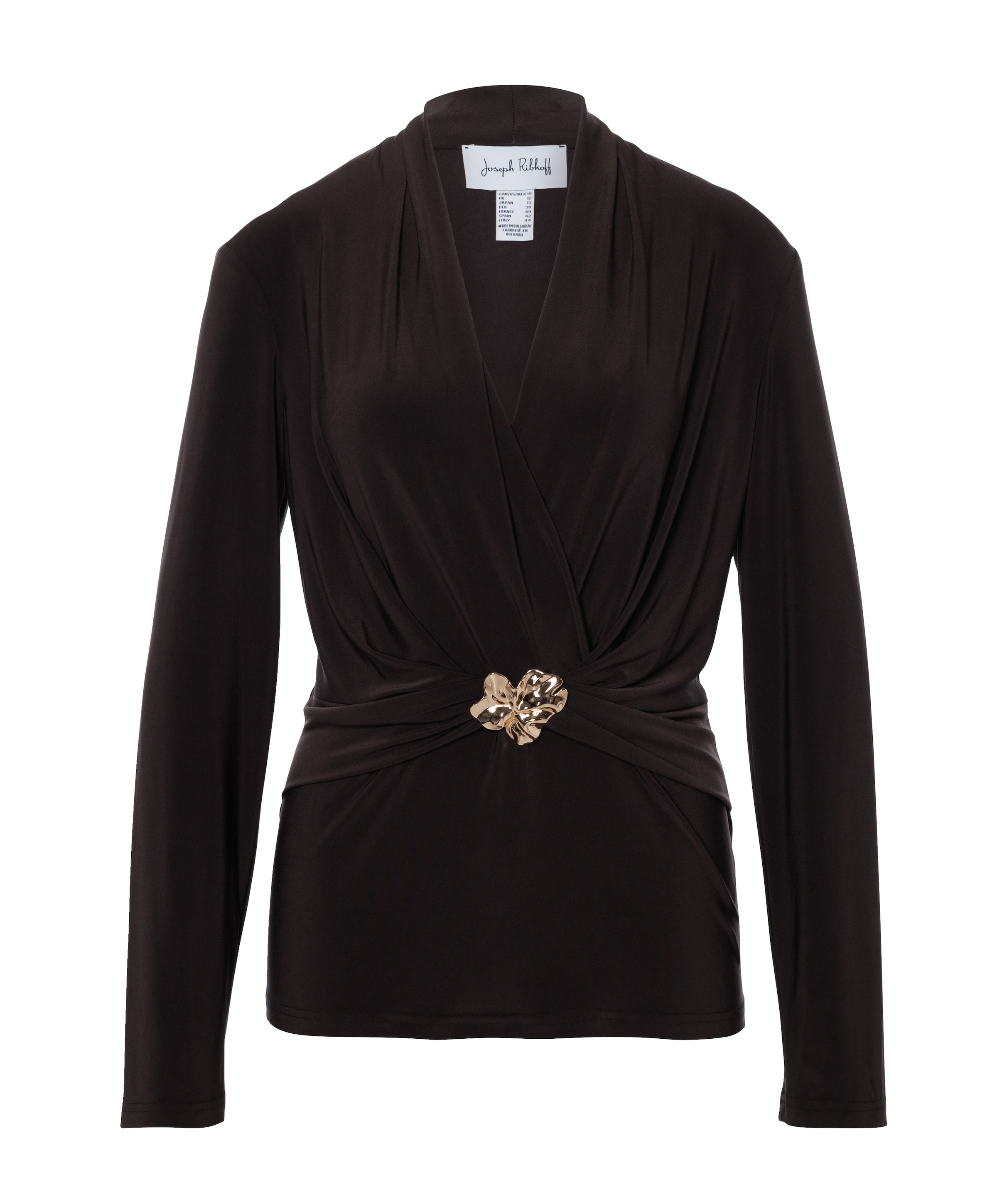 Dames top bruin
