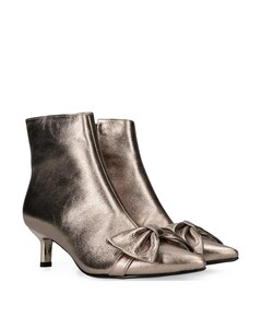 dames enkellaarzen goud