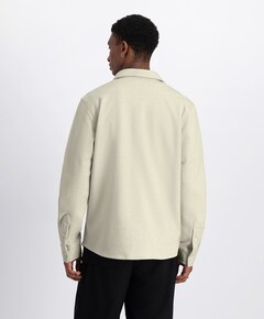 Overshirt lange mouw beige
