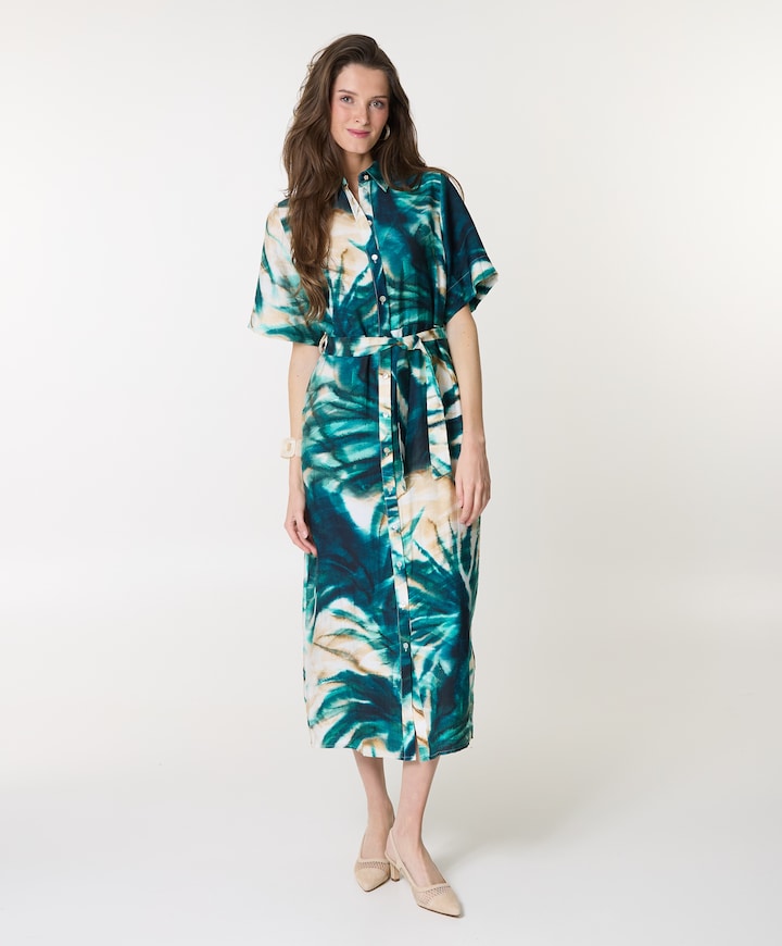 Dames jurk blauw