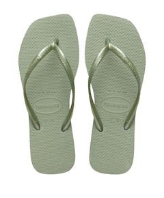HAV. SLIM SQUARE dames slippers groen