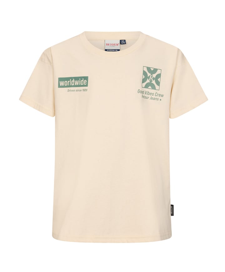 Jongens T-shirt ecru