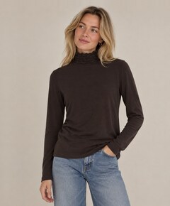 Dames longsleeve bruin