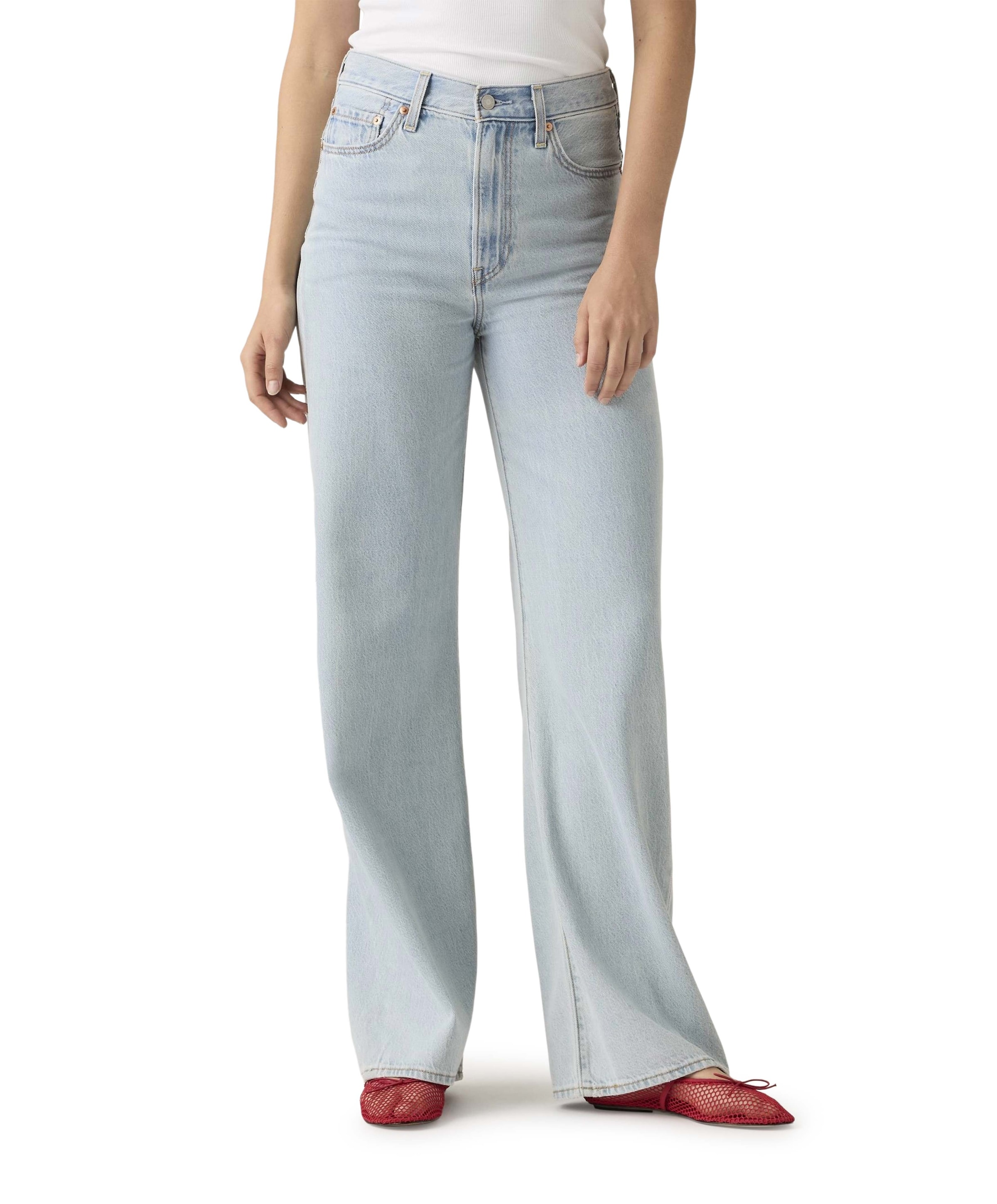 Ricage wide leg H223 dames jeans blauw