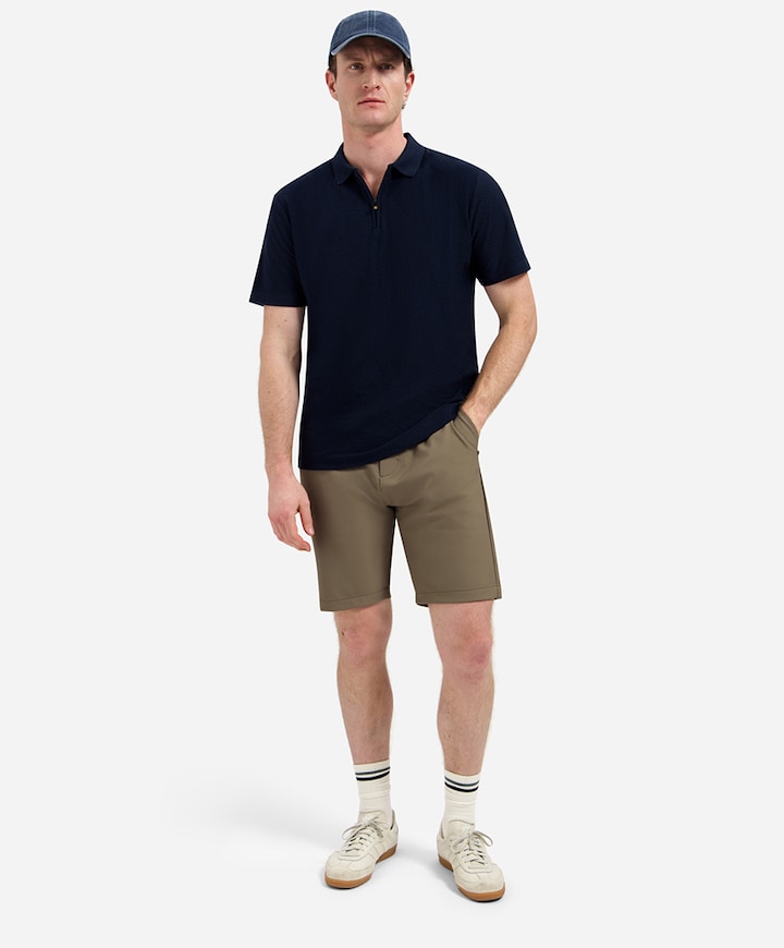 Heren polo blauw