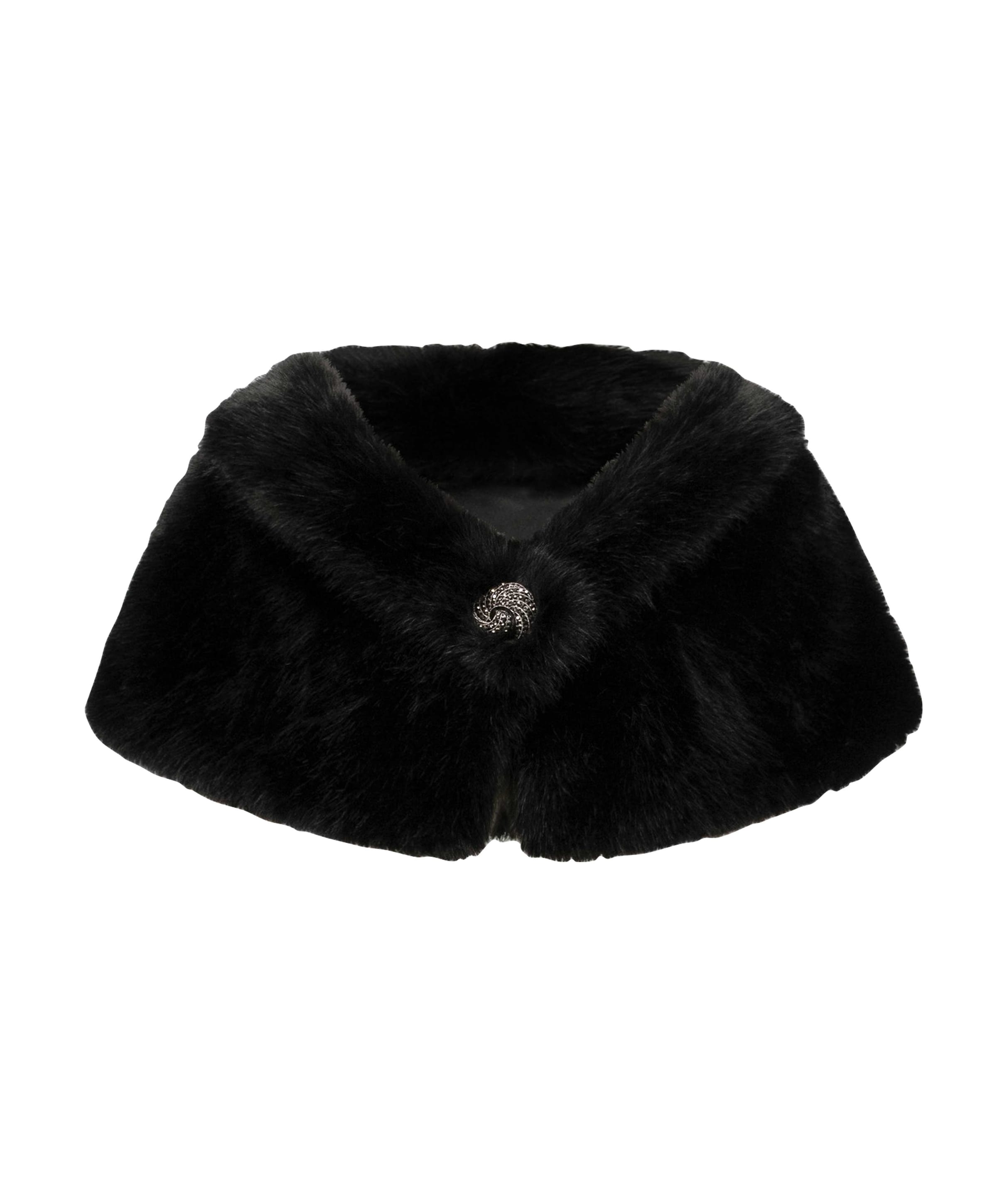 Dames cape zwart