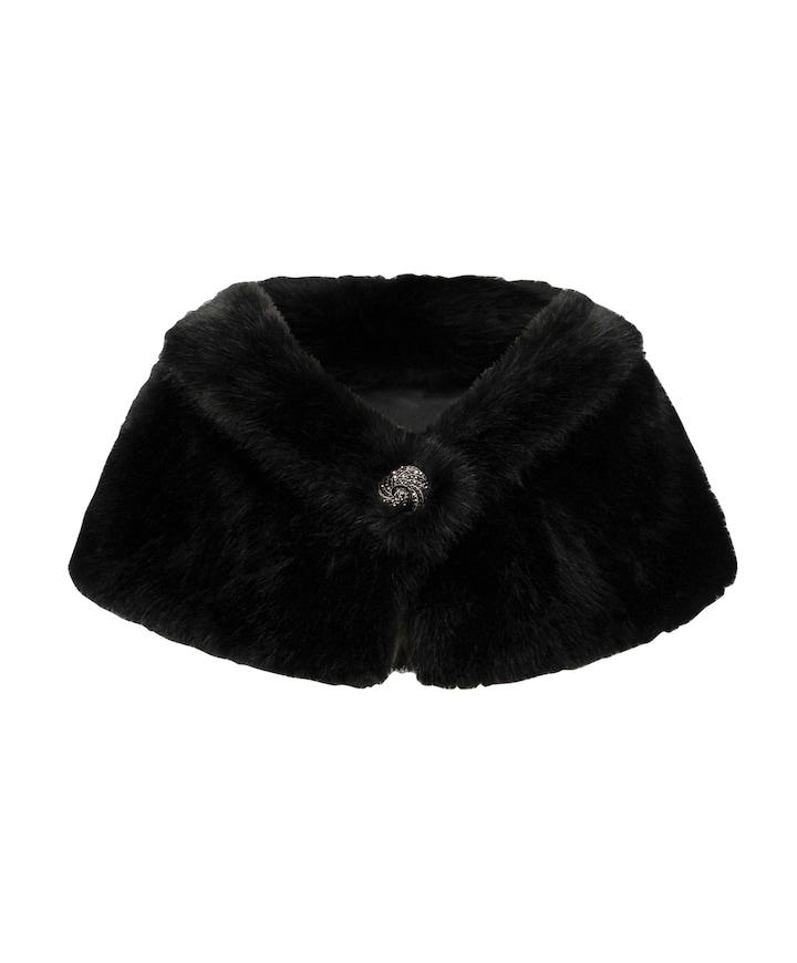 Dames cape zwart