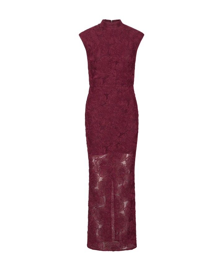 Dames jurk bordeaux