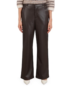 Beverly Pockets PU dames broek bruin