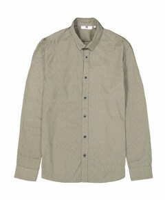 Heren overhemd lange mouw groen