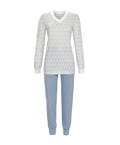 Dames pyjamaset ecru