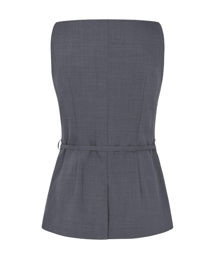 Dames gilet grijs